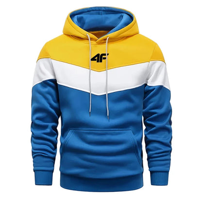 Hot Sales  Mens Tracksuit Clothing Fashion Tricolor Hooded Sweatshirts Printing Casual Jogging Sports Pullover 2025 Daily Tops