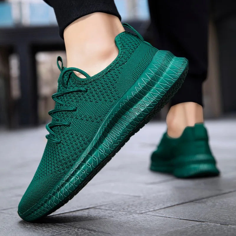Fashion Men Sneakers Mesh Casual Shoes Lace-up Lightweight Comfortable Vulcanize Shoe Tennis Zapatillas Hombre Large Size 36-50