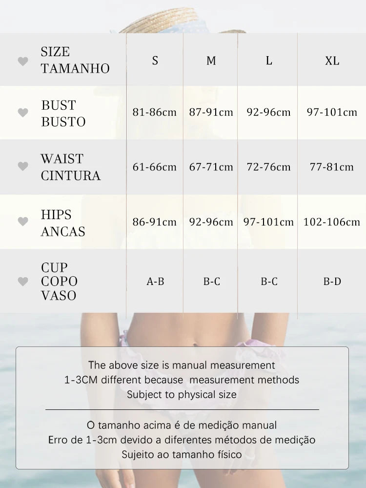 Push Up Bikini Set Bow Swimwear Women Plaid Bikinis String Beachwear Two Piece Suit Biquini Bandage Bathing Suit