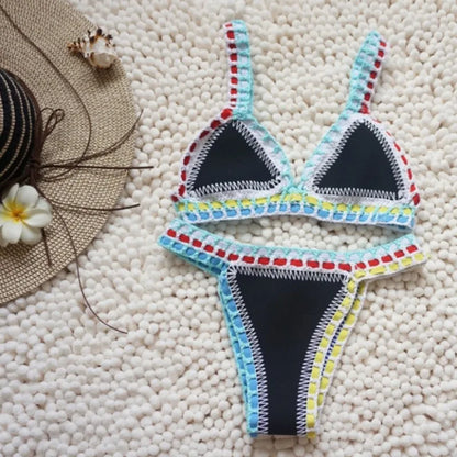 Sexy Bikinis Women Swimsuit Summer Neoprene Bikini Beach Wear Surf Biquini Female Swimwear Two Piece Brazilian Bathing Suit Hot