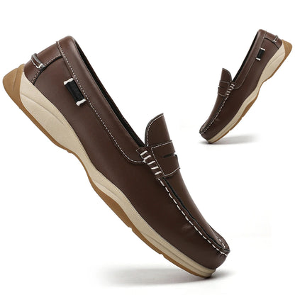 Men's Business Casual Loafers Shoes for Office Travel And Vacation Durable Elegant TPR Outsole Formal Shoes