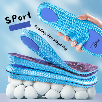 Sport Orthopedic Insoles for Feet Men Women EVA Breathable Shock Absorption Shoes Insole for Running Basketball Sport Care Pads