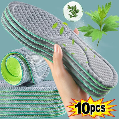 Unisex Soft Memory Foam Orthopedic Insoles Deodorizing Insole for Shoes Sports Absorbs Sweat Soft Antibacterial Shoe Accessories