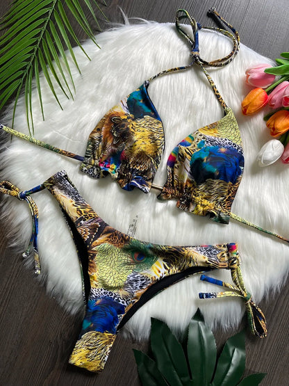 RUOTONGSEPT 2023 Popular Womens Beachwear Sexy Bikinis Set Hot Sport Swimwear Push-Up Padded Swimsuit  Exquisite Bather Swimwear