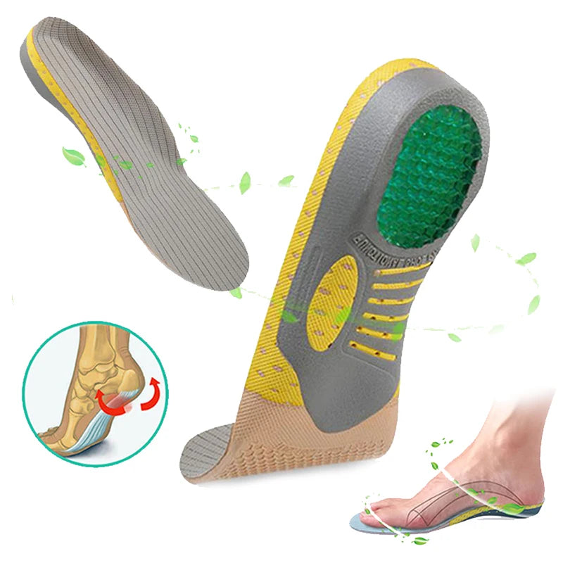 Upgrade Orthotic Gel Insoles Orthopedic Flat Foot Health Sole Pad for Shoes Insert for Plantar Fasciitis Feet Care Insoles