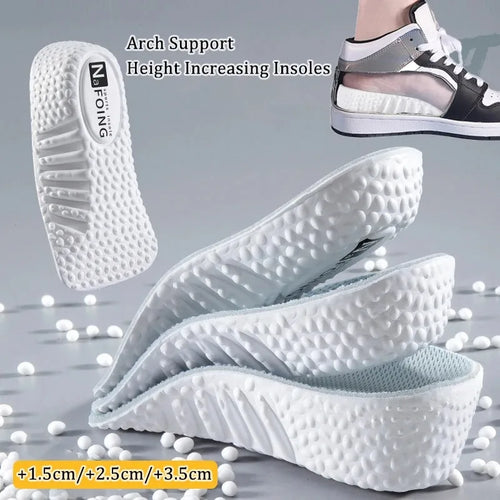 Memory Foam Heel Lift Shoe Pads for Men Women Sneakers Flat Feet Comfort Support Orthotic Insoles Arch Pain Relief Cushion