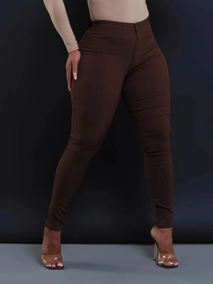 New Skinny Jeans for Spring and Summer.  Available in A Variety of Colors. Women's Casual High-waisted Denim Small Leg Pants
