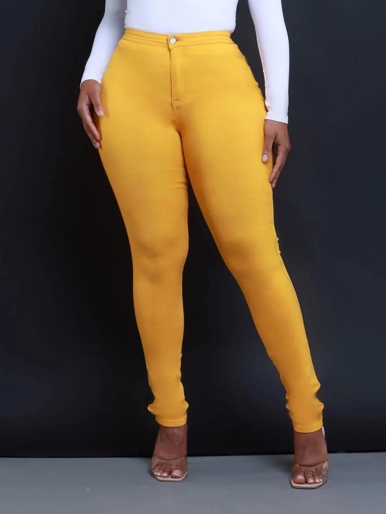 New Skinny Jeans for Spring and Summer.  Available in A Variety of Colors. Women's Casual High-waisted Denim Small Leg Pants