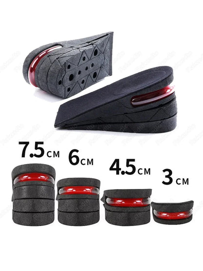 Elevator Insoles for Men and Women Height Increase Shoe Inserts Comfortable Air Cushion Heel Lift Pads for Foot Support