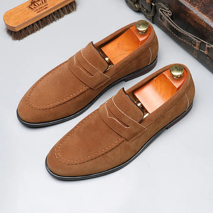 Designer Fashion Suede Patent Leather Casual Shoes For Men Loafers Formal Wedding Dress Homecoming Footwear Zapatos Hombre