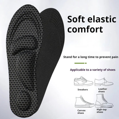 Insoles for Shoes Unisex 4D Memory foam Shock Absorption Shoe Sole Outdoor Running Sports Insole Graphene deodorizing Shoes Pads