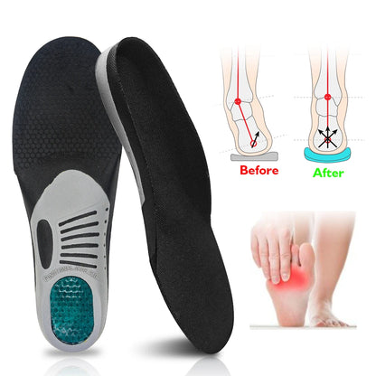 VTHRA Best Orthotic Gel Insole Pad Orthopedic Flat Foot Health Sole For Shoe Insert Arch Support Pad For Plantar Fasciiti Unisex