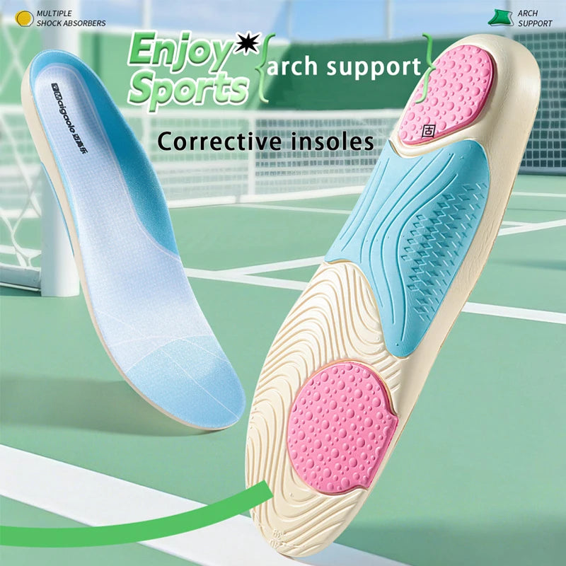 1Pair/2Pair Men's and Women's Sports Insoles Flat Foot Arch Support Orthotic Insoles Shock Absorbing Sole Comfortable Shoe Pads