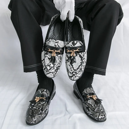 High Quality Men's Business Leather Shoes Comfortable Breathable Non Slip Outdoor Walking Flat Shoes Office Work Formal Shoes