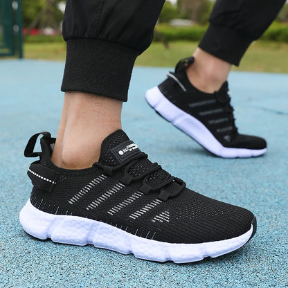 New Summer Soft Soled Running Shoes Men Mesh Breathable Casual Shoes Comfortable Fashionable Versatile Outdoor Exercise Shoes