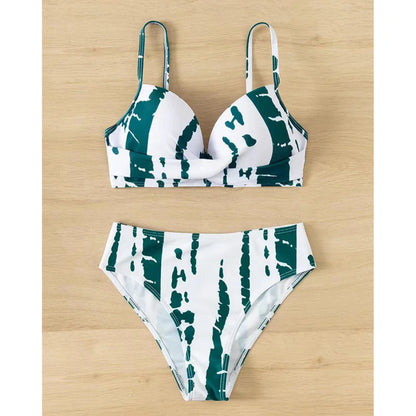 Sexy Print Push Up Bikinis 2025 Women's Swimwear Female Swimsuit Swimming Bathing Suits Brazilian Bikini Set Beachwear Bather