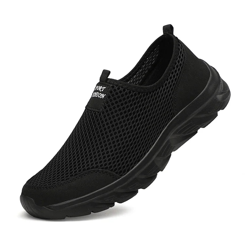 Men Running Shoes Summer Sneakers Mesh Breathable Lightweight Walking Casual Shoes Slip-On Driving Men Loafers Zapatos Casuales