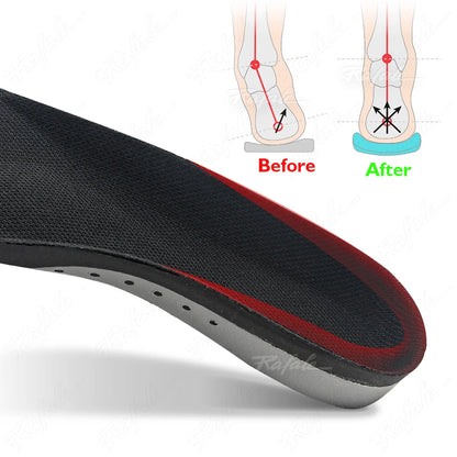VTHRA Best Orthotic Gel Insole Pad Orthopedic Flat Foot Health Sole For Shoe Insert Arch Support Pad For Plantar Fasciiti Unisex