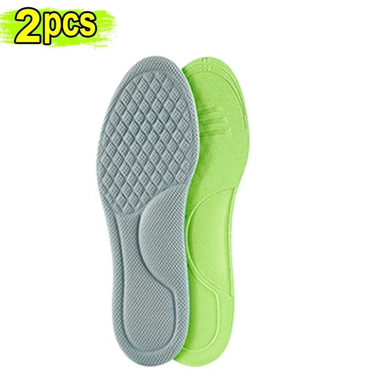 Unisex Soft Memory Foam Orthopedic Insoles Deodorizing Insole for Shoes Sports Absorbs Sweat Soft Antibacterial Shoe Accessories