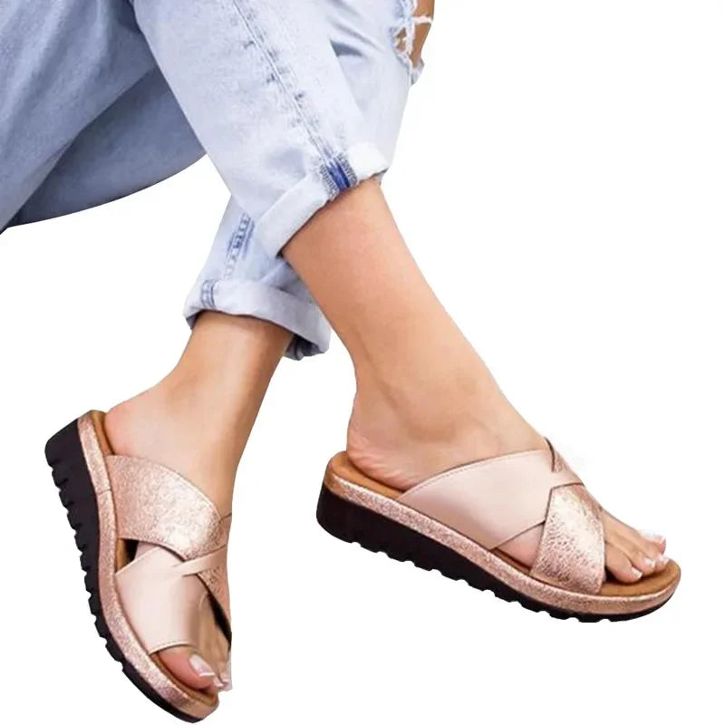 Women Shoes Slippers Orthopedic Bunion Corrector Comfy Platform Ladies Casual Big Toe Correction Sandal Sandalias De Mujer