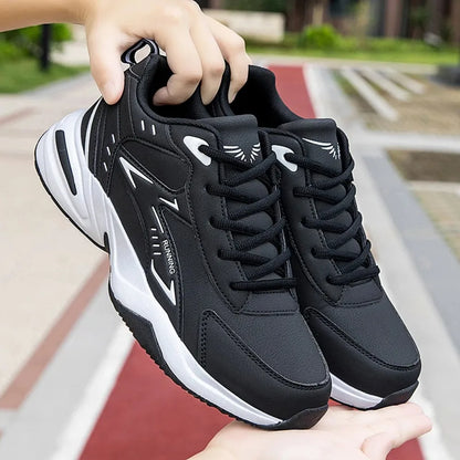 Classic White Clunky Sneaker for Men Comfortable Non-Slip Men's Running Shoes Breathable Casual Sneakers Men Large Size 39-48
