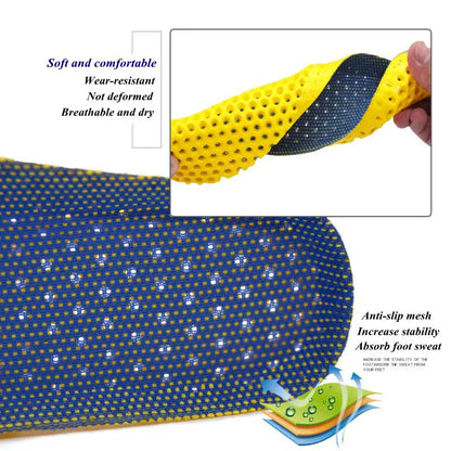 1Pair of Sports Memory Foam Insole Breathable Deodorant Running Pad Support Plug-in Foot Care Insole Men Women Orthopedic Insole