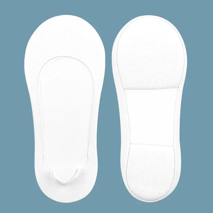 1/2/4 Pairs Women Boat Sock Plantar Fasciitis Shoes Insoles Socks Feet Shock Absorbing Shoe Sole Invisible Non slip Shoe pads